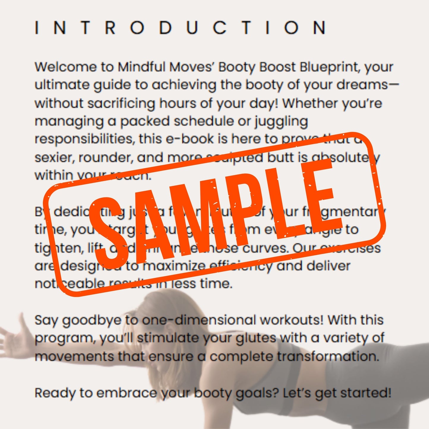 Butt Workout (PDF)