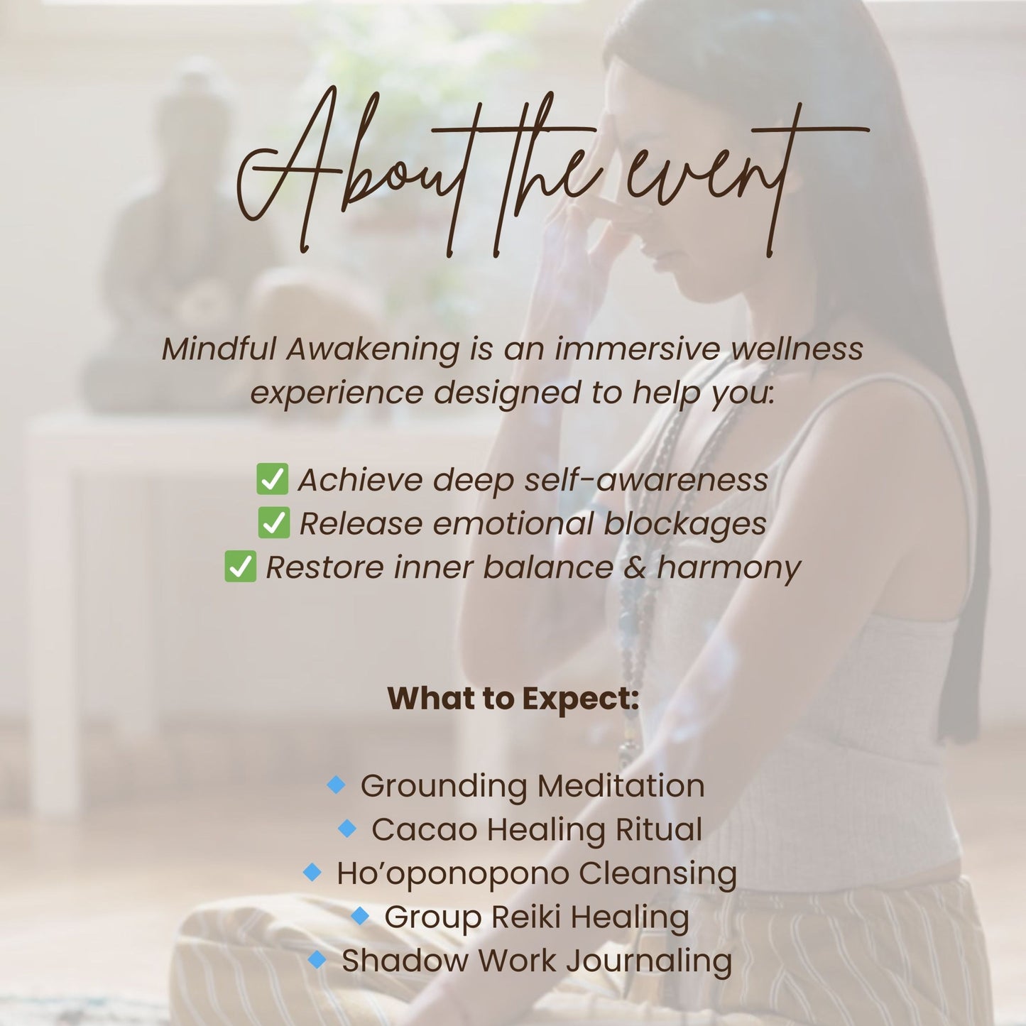 Mindful Awakening Workshop- April 12 (Saturday)